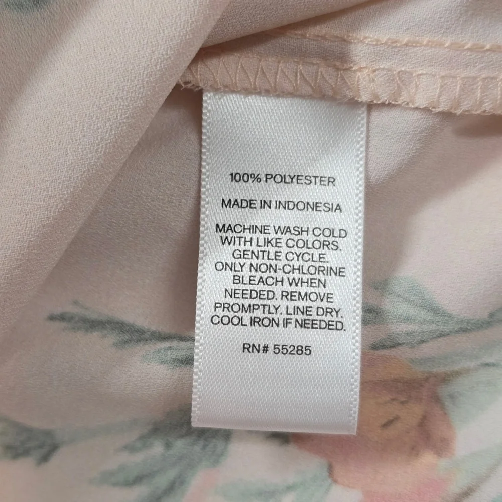 Express Floral Off Shoulder Smocked Blouse Pink Boho Women’s S - Picture 4 of 9